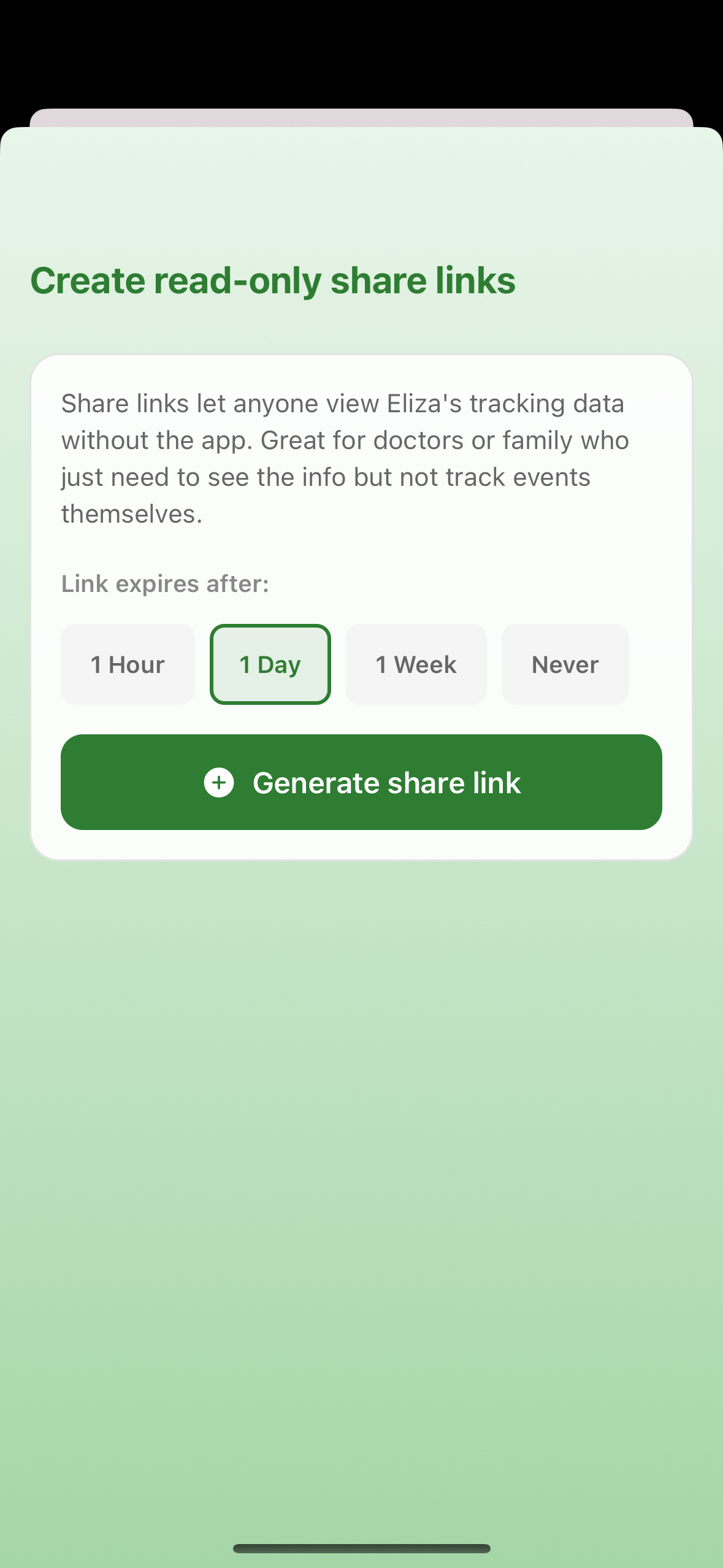 Read-only share links